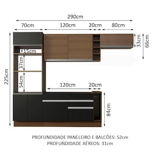 Foto 3 | Foto 3 | Cocina Integral Completa Modular Madesa Safira 290cm Mn 05