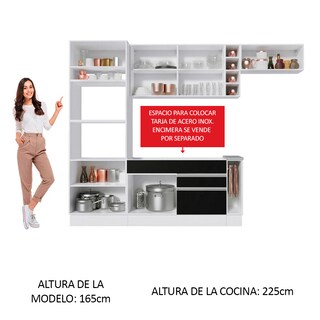 Foto 5 | Foto 5 | Cocina Integral Completa Modular Madesa Glamy 290cm Bn 08