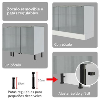 Foto 6 | Foto 6 | Cocina Integral Completa Modular Madesa Lux 240cm Bg 08