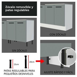 Foto 8 | Foto 8 | Cocina Integral Completa Modular Madesa Agata 310cm Bg 02
