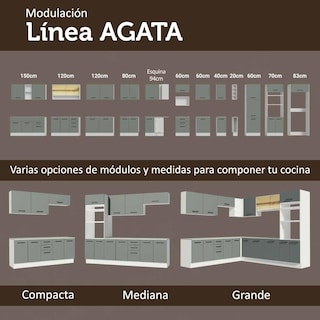 Foto 8 | Foto 8 | Cocina Integral Completa Modular Madesa Agata 120cm Bg 02