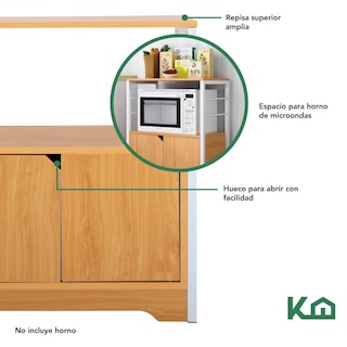 Foto 5 | Foto 5 | Mueble para Horno de Microondas de MDF con Melamina
