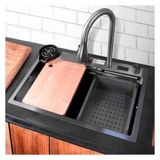 Foto 2 | Foto 2 | Tarja Fregadero Cocina Accesorios Premium 68x44.5x24.5cm Negro Gutstark Home