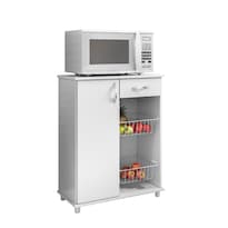 Mueble para Microondas Organizador Darady Belize New Blanco