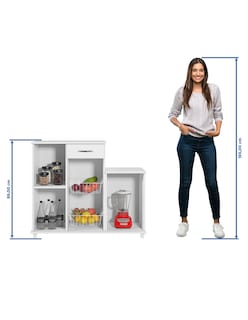 Foto 6 | Foto 6 | Mueble Organizador de Cocina Diva 55090 Blanco