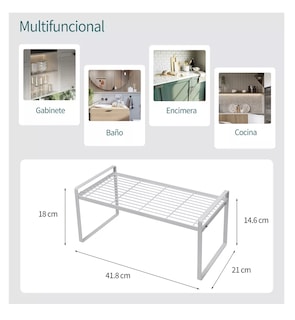 Foto 3 | Foto 3 | Estante de Cocina Belug Blanco