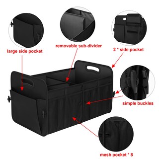 Foto 7 | Foto 7 | Organizador De Maletero Femuar, 72 L, Impermeable, Plegable, 11 Bolsillos - Venta Internacional.