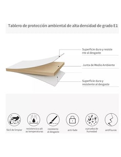 Foto 4 | Foto 4 | Mesa Plegable Moderna MDF Minimalista Portatil 120 cm