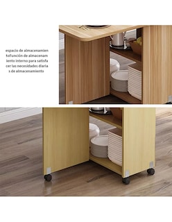 Foto 5 | Foto 5 | Mesa Plegable Moderna MDF Minimalista Portatil 120 cm