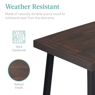 Foto 4 | Foto 4 | Mesa De Comedor Best Choice Products De Madera De Acacia Para 6 Personas - Venta Internacional.