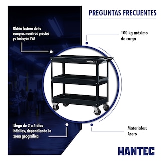 Foto 2 | Foto 2 | Carro de Servicio Hantec HNTM980 color Negro
