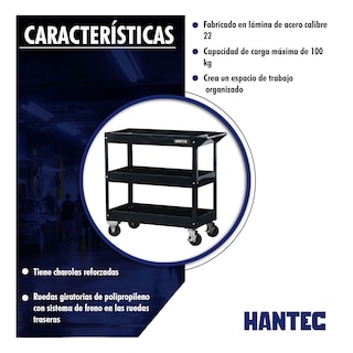 Foto 4 | Foto 4 | Carro de Servicio Hantec HNTM980 color Negro