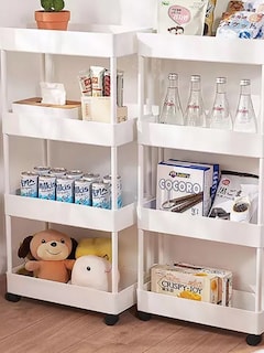 Foto 5 | Foto 5 | Carrito Organizador Practiksa 4 Niveles color Blanco