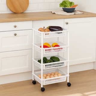 Foto 2 | Foto 2 | Carrito Organizador de Gabinete para Cocina 4 Niveles