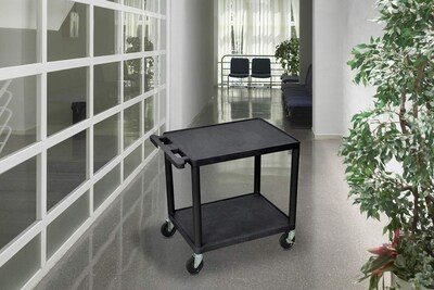 Foto 5 | Foto 5 | Av Cart Luxor Lp26-b 26h Con 2 Estantes De 136 Kg De Capacidad, Color Negro - Venta Internacional.