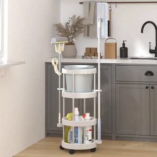 Foto 2 | Foto 2 | Carrito De Limpieza Vidaxl Professional De Aluminio Plateado/blanco - Venta Internacional.