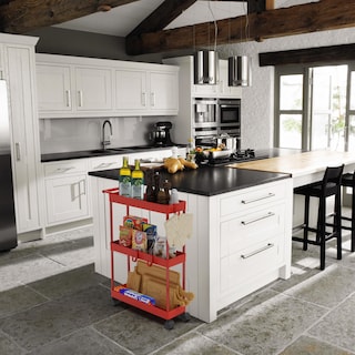 Foto 6 | Foto 6 | Carrito De Almacenamiento Simple Houseware De 3 Niveles Delgado Y Estrecho Rojo - Venta Internacional.