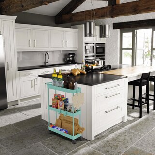 Foto 7 | Foto 7 | Carrito De Almacenamiento Simple Houseware De 3 Niveles  Delgado Y Estrecho  Turquesa - Venta Internacional.