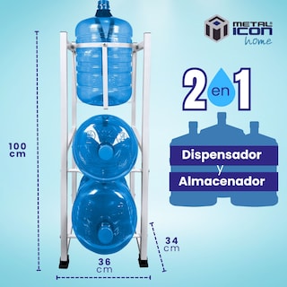Foto 5 | Foto 5 | Portagarrafón Organizador y Despachador Metalicon Home 2 en 1