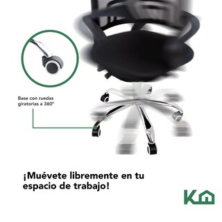 Foto 7 | Foto 7 | Sillas Mesh Oficina KingsHouse KHMESHB color Negro 2 Piezas