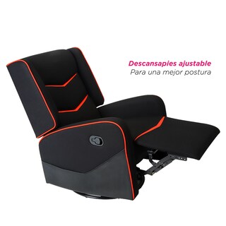 Foto 4 | Foto 4 | Sillón Gamer Reposet VANLIG Giratorio Cronos color Rojo