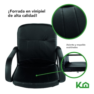 Foto 6 | Foto 6 | Silla De Escritorio Ejecutiva Ergonomica Ajustable Negro