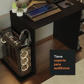 Foto 7 | Foto 7 | Escritorio Gamer Minimalista Madesa para Computadora Office 9414 Negro