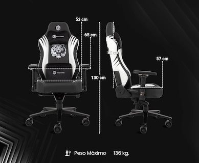 Foto 7 | Foto 7 | Silla Gamer Premium | Secret | Reclinable | Memory Foam | Magnetica (Negro)