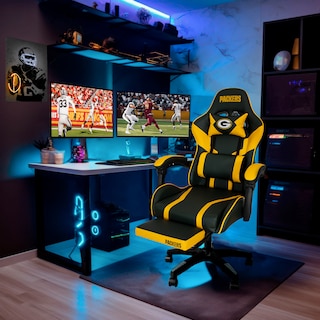 Foto 4 | Foto 4 | Silla Gamer Reclinable NFL Green Bay Packers con Reposapiés Retráctil