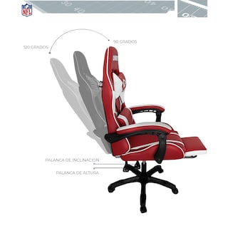 Foto 8 | Foto 8 | Silla Gamer Reclinable NFL Kansas City Chiefs con Reposapiés