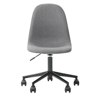 Foto 1 | Foto 1 | Silla De Oficina Giratoria Gris Con Altura Ajustable Y Asiento Acolchado En Tela De Lino