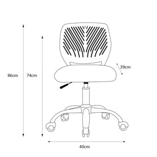 Foto 5 | Foto 5 | Silla De Oficina Giratoria Azul Con Altura Ajustable Y Asiento Acolchado Tapizado En Tela