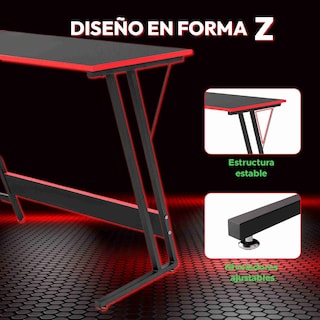 Foto 7 | Foto 7 | Escritorio Gamer En Forma De L Titano Nova Negro