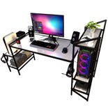 Escritorio Gamer Ambientika Modelo J Blanco