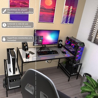 Foto 4 | Foto 4 | Escritorio Gamer Ambientika Modelo N Blanco