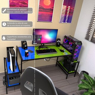 Foto 4 | Foto 4 | Escritorio Gamer Ambientika Modelo N Azul