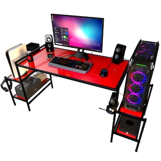 Foto 1 | Foto 1 | Escritorio Gamer Ambientika Modelo N Rojo