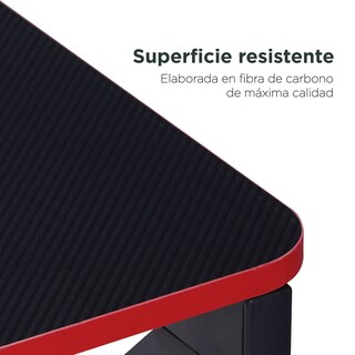 Foto 7 | Foto 7 | Escritorio Gamer Top Living Gt-k Con Orificios Pasa-cables Color Negro Y Rojo