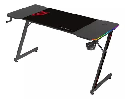 Foto 1 | Foto 1 | Escritorio Gamer Balam Rush Ergonómico Olympus Spot Glow Mrx6000 Negro Estructura Z 140x60cm Soporta Hasta 100 Kg