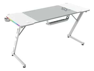 Foto 2 | Foto 2 | Escritorio Gamer Balam Rush Ergonómico Olympus Spot Glow Mrx6000 Blanco Estructura Z 140x60cm Soporta Hasta 100 Kg