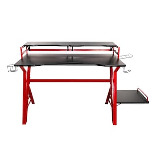 Foto 1 | Foto 1 | Escritorio Gamer Naceb Con Plataforma Negro Rojo 1.59x64.7cm Na-0646