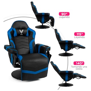 Foto 3 | Foto 3 | Sillón Gamer Eléctrico Con Masaje Titan Azul