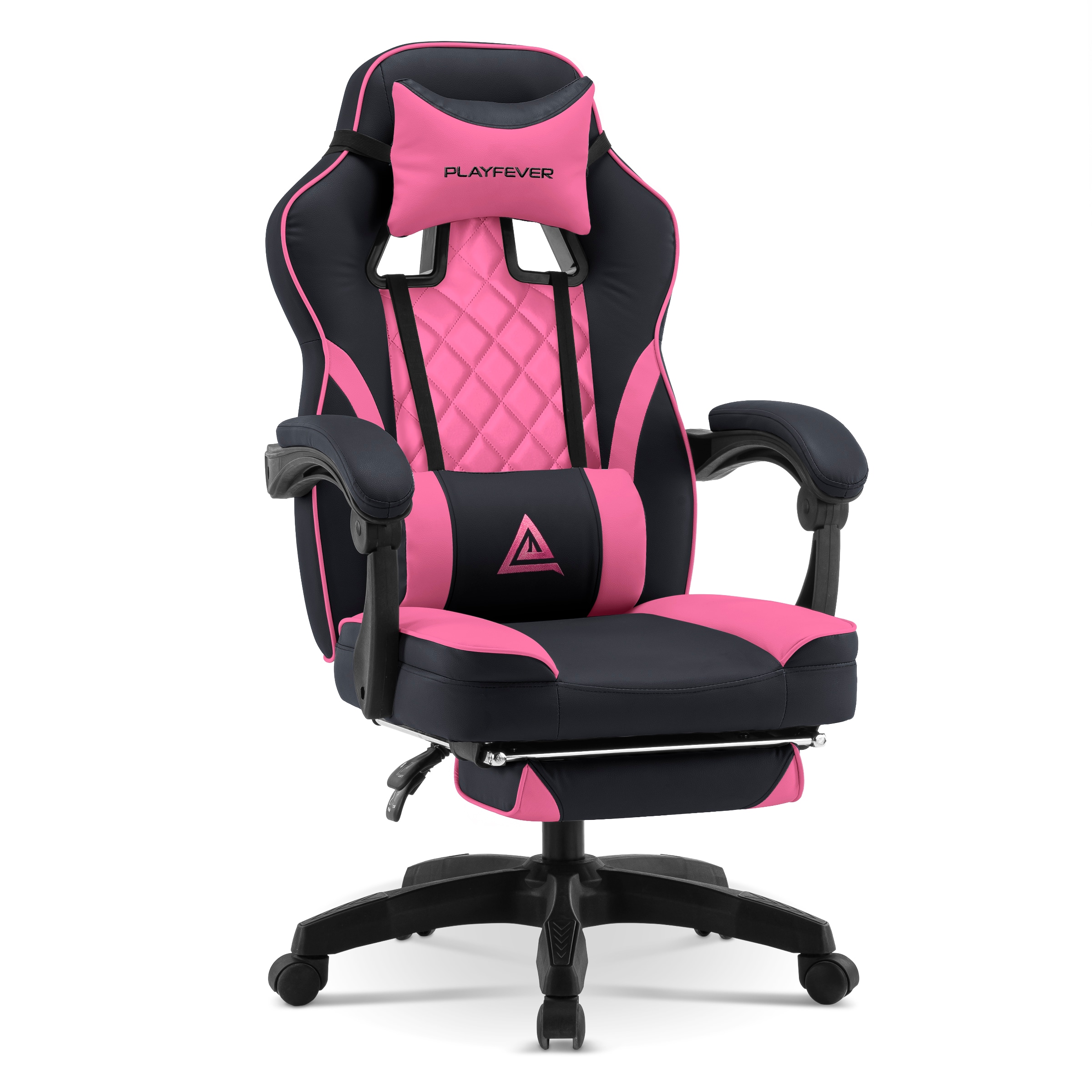 Silla Gamer Playfever Omega Escritorio Ergonómica Reclinable Negro Rosa