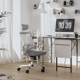 Foto 2 | Foto 2 | Silla De Oficina Furniturer Musie Gris 63 X 72 X 110-122 Cm