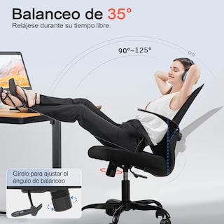 Foto 5 | Foto 5 | Silla De Oficina Yatahome Ergonómica Rola Negra