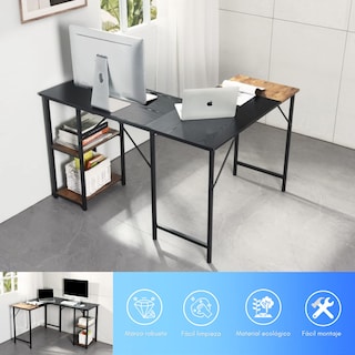 Foto 8 | Foto 8 | Escritorio Para Computadora En Forma De L 168cm Gomyhome