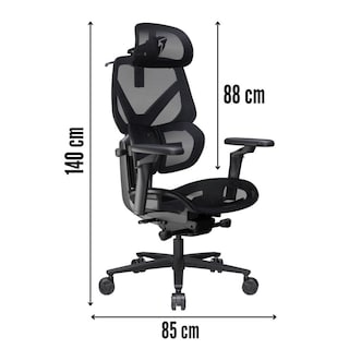 Foto 7 | Foto 7 | Silla Gamer Thunder X3 Flex Pro Mesh Negra