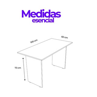Foto 4 | Foto 4 | Escritorio Esencial Minimalista Y Práctico Randu 100x50 - 15mm Mad. Obscura Con Negro