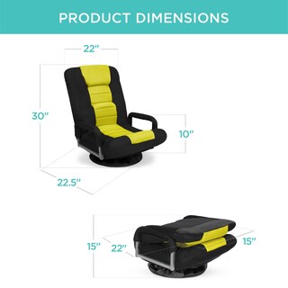 Foto 7 | Foto 7 | Silla Para Videojuegos Best Choice Products Gira 360° Con Soporte Lumbar - Venta Internacional.