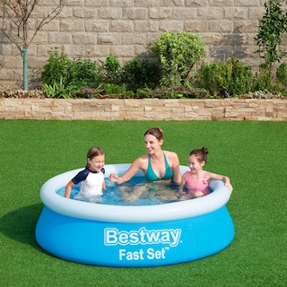 Foto 3 | Foto 3 | Alberca Inflable Bestway 57392 color Azul Familiar Fast Set Plástico PVC Resistente 183 CM